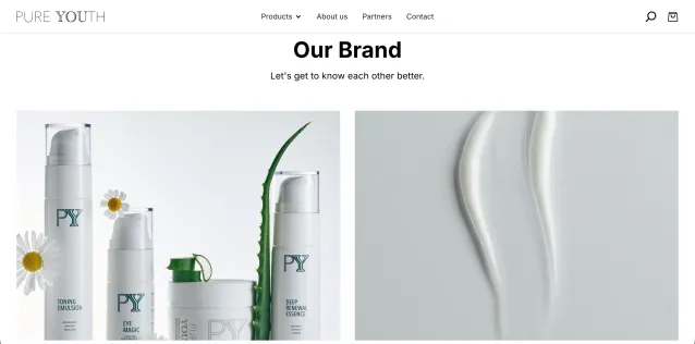 Our brand section
