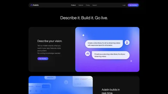 Describe it, build it, go live