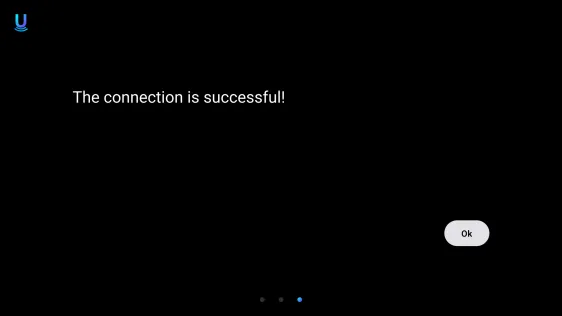 Wired connection successful