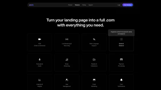 Features grid