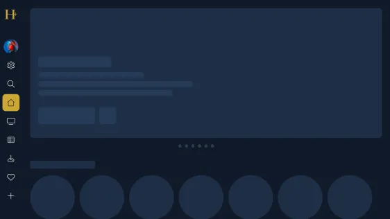 Home skeleton while content loads
