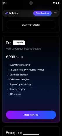Plans on mobile