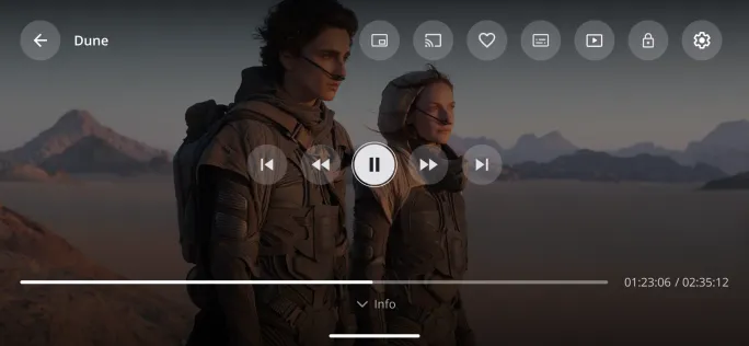 Movie player on mobile