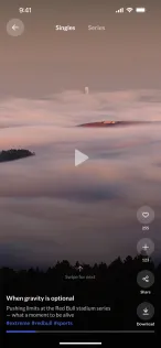 Vertical short video feed