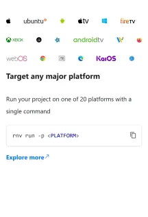 Target any major platform on a phone