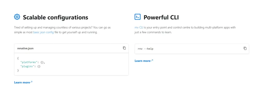 Scalable configurations and Powerful CLI, with code samples