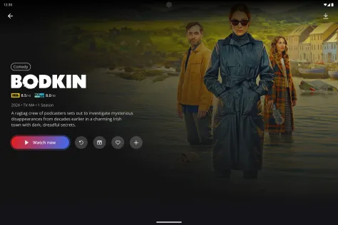 Series description on tablet