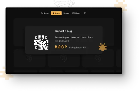 Report a bug overlay on Vega OS